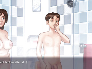 Bathroom mai hi chod dala chod chod kar pura lada andar dal diya  or pura lal kar dali chut summertime saga game