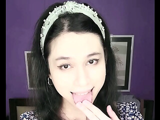 your sexy tgirlfriend DaniTheCutie licks her butt just for you