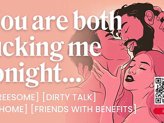 ASMR Audio Porn: Friends with Benefits Bi MFM Threesome with Anal Sex &amp_ Double Penetration &ndash_ Erotic Audio