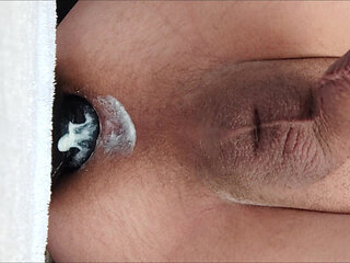 close-up of my plugfuck