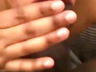 Ebony Babe Cum on Boobs by Huge BBC
