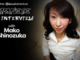 Skinny Japanese Milf Mako Shinozuka Gets Creampied After Her Job Interview