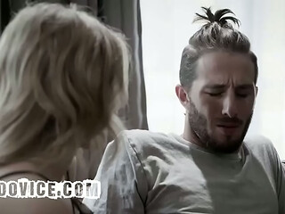 Horny Stepaunt Threatens To Kick Out Of House Her Stepnephew Unless He Fucks Her Good