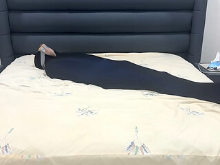 Shoe Sniffing Slave Encased in Pantyhose Prison and Verbaly Humiliated
