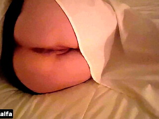 Horny Arab Step Mom getting fucked night on the bed