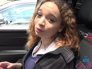 Petite brunette Selina Imai got her pussy stuffed in pov
