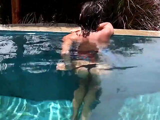 Swimming pool masturbation