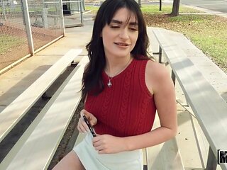 Naughty Mia Taylor Gets A Present Box With Anal Plug!