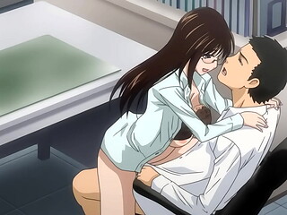 My mature coworker gets horny fucking at work - Hentai [SUBTITLED]