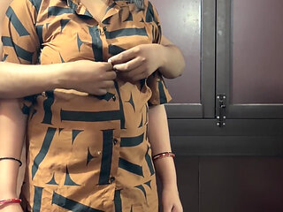 Indian Bhabhi Fucked by Devar While Doing Make-up