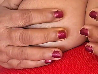 Dirty Red Dress on Demand Hairy Cunt