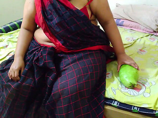 When See Sexy Punjabi Aunty Using Sextoy Her Stepson Destroys Her Tight Pussy & Helps Her by Fulfill Sex Needs
