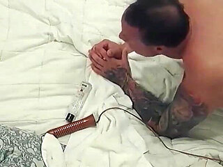 My Strap on Stories - I Cage Him & Use My Big Strap on to Make Him Cum Thru the Cage.