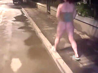 Peeing and Flashing Outdoor Compilation