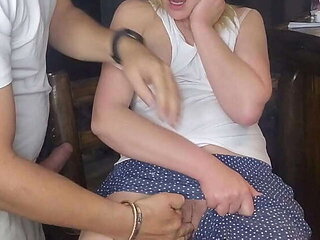 Sister's naughty night: Redsparow gives Pssygalore691 a blonde orgasm