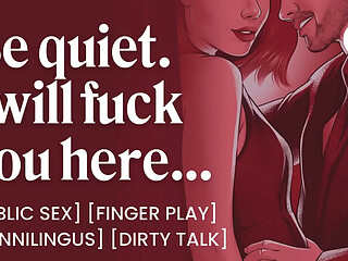ASMR Audio Porn: Enemies to Lovers Public Risky Fuck in Secret at a Party &ndash_ Finger Play &amp_ Cunnilingus &ndash_ Erotic Audio Roleplay for Women