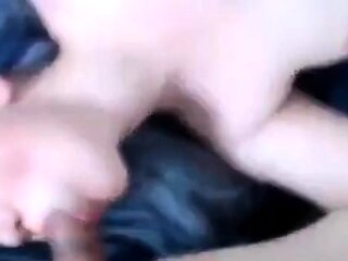 Blue-Haired Cam Girl's Sensual Blowjob Session