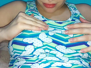 Desi My Stepmom Lets Me Touch Her Big Pregnant Boobs