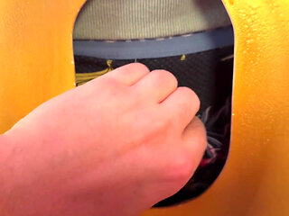 This Young Thick Cock Just Exploded with a Insane Triple Full-body Orgasm at the Gloryhole