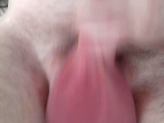 Huge balls jerking off with big load