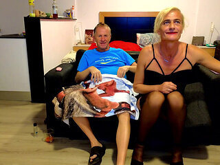 Latest Live Sex Show, Gigi and Dave, Shemale and Man Couple, Webcam 24-09-25 P2