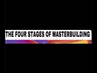 The four stages of masterbuilding