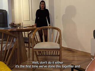 My Best Friend's Cuckold Boyfriend Fucks Me in My Living Room and We Had an Threesome