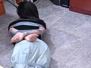 18-year-old Maia's First Time: Taped & Trained by Stepmom & Mistress