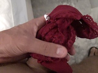 stepmother caught me masturbating on her dirty panties