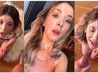 Huge Facial On Cute British Amateur - Jade Vow