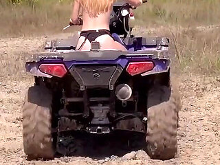 Muddy Hotties Aria Banks and Jessica Marie Get Dirty on Atvs with Nicky