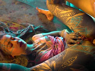 Lily Lu In Tattooed Girl Got Caught Fucking Herself With A Big Toy, Anal, Bj, Cumshot