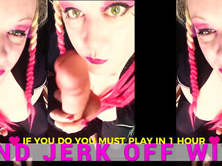 The jerk and lick a dick with Goddess Lana game