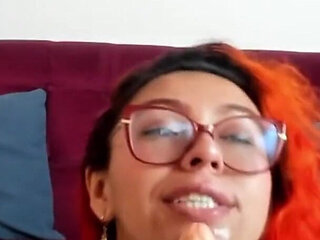 Colorful Hair Girl Does a Great Deep Throat P4
