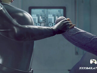 3D Vixen Rides Monster Dick & Moans for More