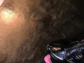 Cock Pinned Below Her Boots