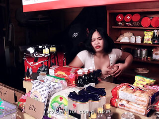 Asking Slut Clerk for a BJ and Fuck Her for Free.