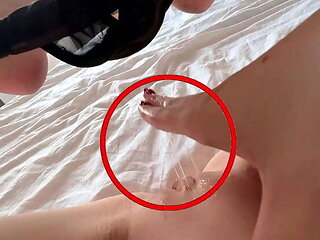 Virgin Girl First Time Solo Masturbation POV - Tight Wet Pussy Orgasm & Moaning at Home