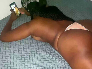 STEPMOM CHEATS WHILE CHATTING WITH HER HUSBAND