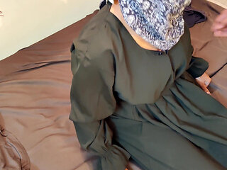 Muslim Hijabi Woman with Step Brother.