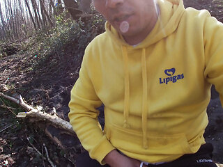 Sweaty Jock Jerks off in Forest While Talking Dirty - Hairy, Uncut & Verbal (part 1)
