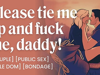 ASMR Audio Porn: Daddy Dom Takes Control with Rope Bondage in Risky Outdoor BDSM Hookup &ndash_ Erotic Audio for Women