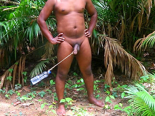 Bi Black Cock Hanging by Desi Village Boy Nude in Jungle