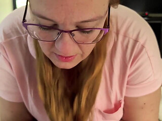 POV Pigtail Hairjob by Hot Long Haired Ginger Redhead
