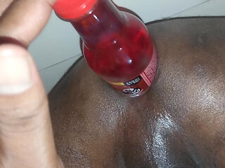 Gay fuck  sting bottle big cock fuck self sex enjoy