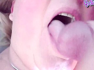 Step mom Loves Cum And Swallowing It