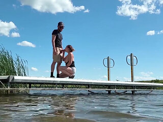Road Head, Risky Lake Sex and Lots of Cum