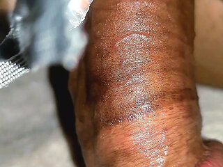 Cum in  condom by hand