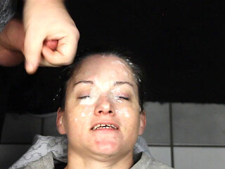 She's Back and Her Face Is Covered with Big Loads of Nut