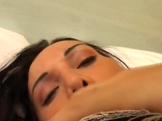 Busty Brunette Babe Enjoys Rough Hardcore Sex and Orgasm
